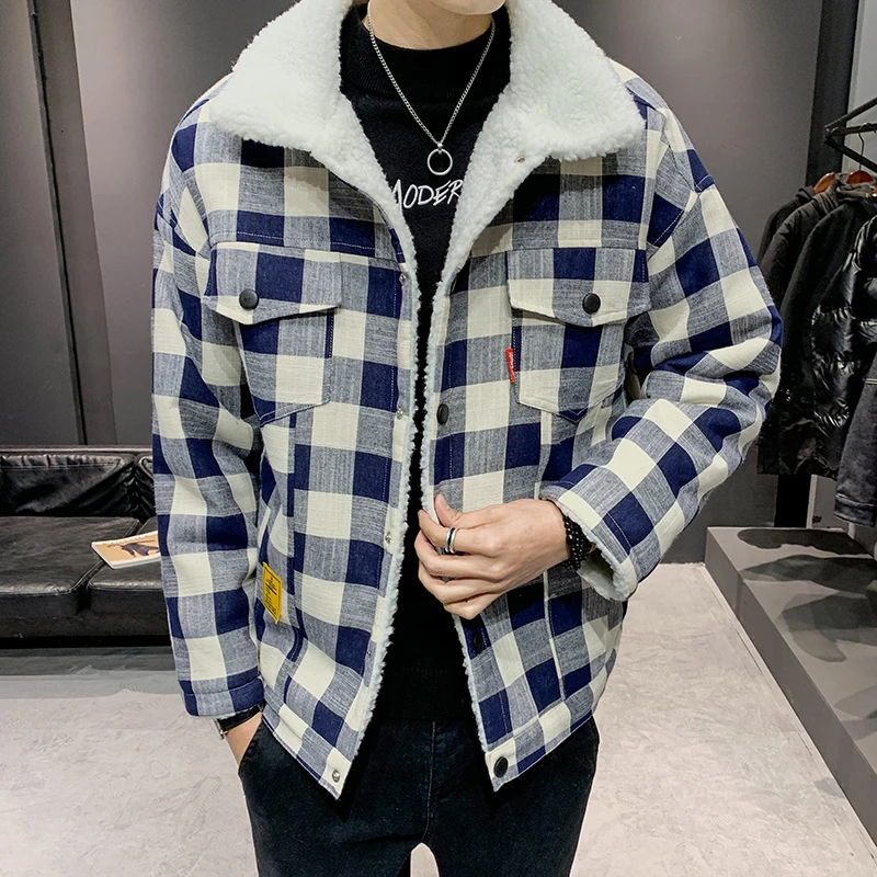 Plaid Casual Jackets For Men Winter Thicker Warm Lambswool Coats Good Quality Men Down Jackets Warm Parkas Outwear Winter Coats
Plaid Casual Jackets For Men Winter Thicker Warm Lambswool Coats Good Quality Men Down Jackets Warm Parkas Outwear Winter Coats
