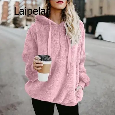 Winter Women Sherpa Hoodies Oversized Fleece Hooded Pullover Loose Fluffy Coat Warm Streetwear Hoodies
Winter Women Sherpa Hoodies Oversized Fleece Hooded Pullover Loose Fluffy Coat Warm Streetwear Hoodies