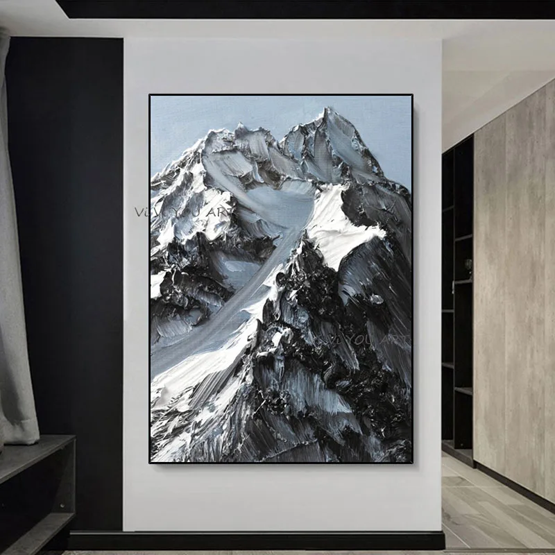 Art High End Hand Painted Oil Black And White Gray Three Dimensional Thick Knife mountain Porch Artistic Conceptption Decoration
Art High End Hand Painted Oil Black And White Gray Three Dimensional Thick Knife mountain Porch Artistic Conceptption Decoration