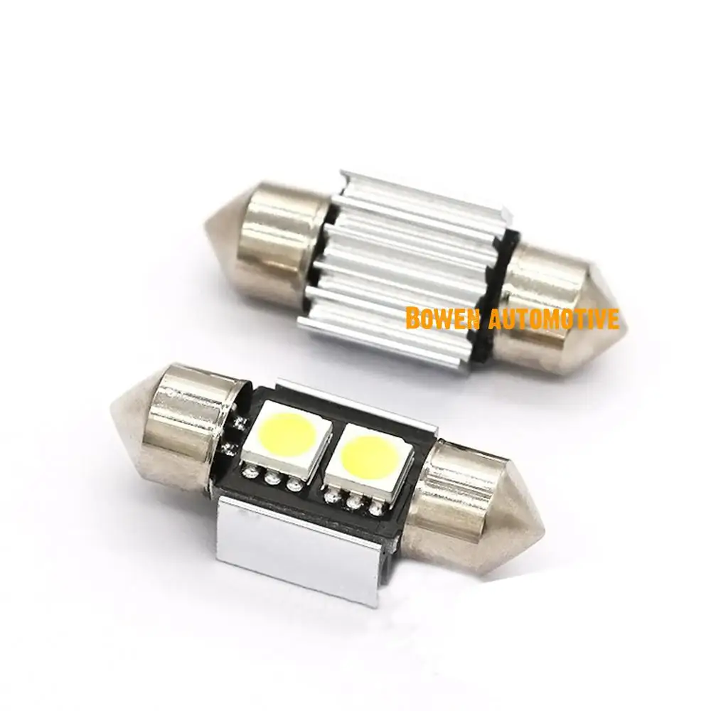 Автомобильная светодиодная лампа LD 2X с двойным наконечником 2smd 5050 SMD, лампа для номерного знака, лампа для чтения, декодирование с алюминиевым плавным управлением
Автомобильная светодиодная лампа LD 2X с двойным наконечником 2smd 5050 SMD, лампа для номерного знака, лампа для чтения, декодирование с алюминиевым плавным управлением