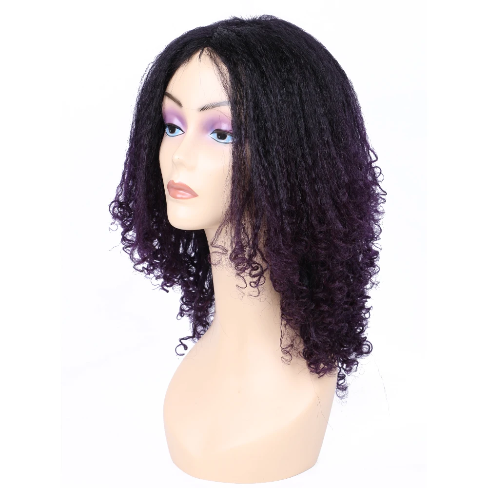 Synthetic Wigs Braided Synthetic Wigs Short Kinky Straight Wigs for Black Women Cosplay Wig Party Ombre Black and Purple Color
Synthetic Wigs Braided Synthetic Wigs Short Kinky Straight Wigs for Black Women Cosplay Wig Party Ombre Black and Purple Color
