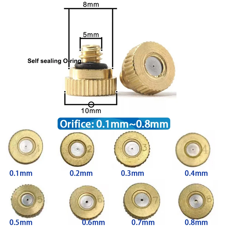 HEMAN 50pcs Misting Nozzle Fog Nozzle 0.1-0.8mm for Patio Misting Cooling System Outdoor Garden Water Mister
HEMAN 50pcs Misting Nozzle Fog Nozzle 0.1-0.8mm for Patio Misting Cooling System Outdoor Garden Water Mister