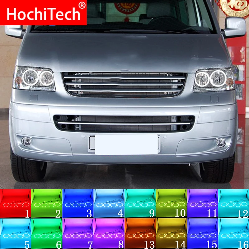 Headlight Multi-color RGB LED Angel Eyes Halo Ring Eye DRL RF Remote Control For Volkswagen VW Multivan T5 2003-2009 Accessories
Headlight Multi-color RGB LED Angel Eyes Halo Ring Eye DRL RF Remote Control For Volkswagen VW Multivan T5 2003-2009 Accessories