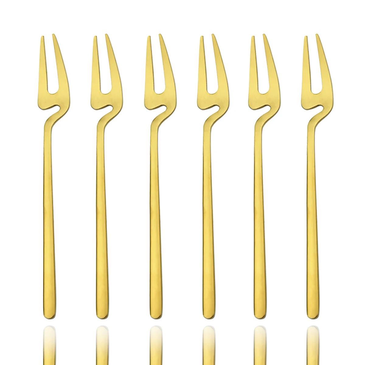 6Pcs Gold Fork Set Tea Cake Snack Forks Dinnerware Cutlery Matte 304 Stainless Steel Tableware Dessert Fruit Fork Silverware Set
6Pcs Gold Fork Set Tea Cake Snack Forks Dinnerware Cutlery Matte 304 Stainless Steel Tableware Dessert Fruit Fork Silverware Set