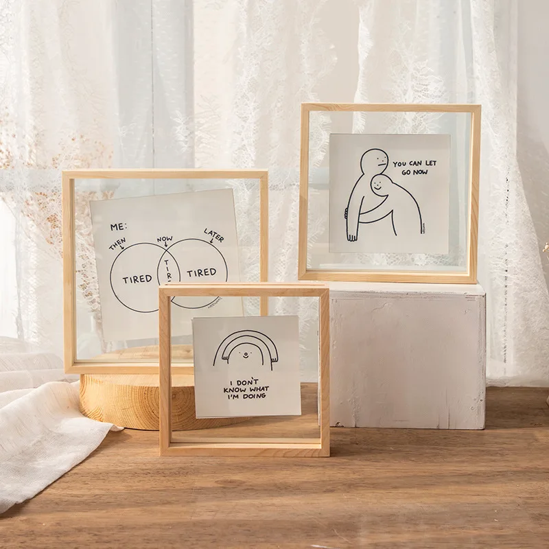 Creative DIY Painting Specimen Frame Square 6inch Double Sided Transparent Glass Decorative Frame Solid Wood Photo Frame
Creative DIY Painting Specimen Frame Square 6inch Double Sided Transparent Glass Decorative Frame Solid Wood Photo Frame