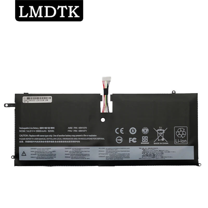 LMDTK Новый аккумулятор для ноутбука Lenovo ThinkPad X1C Carbon 2013 3444 3448 3460 серии 45N1070 45N1071 14,8 в 3500 мАч
LMDTK Новый аккумулятор для ноутбука Lenovo ThinkPad X1C Carbon 2013 3444 3448 3460 серии 45N1070 45N1071 14,8 в 3500 мАч