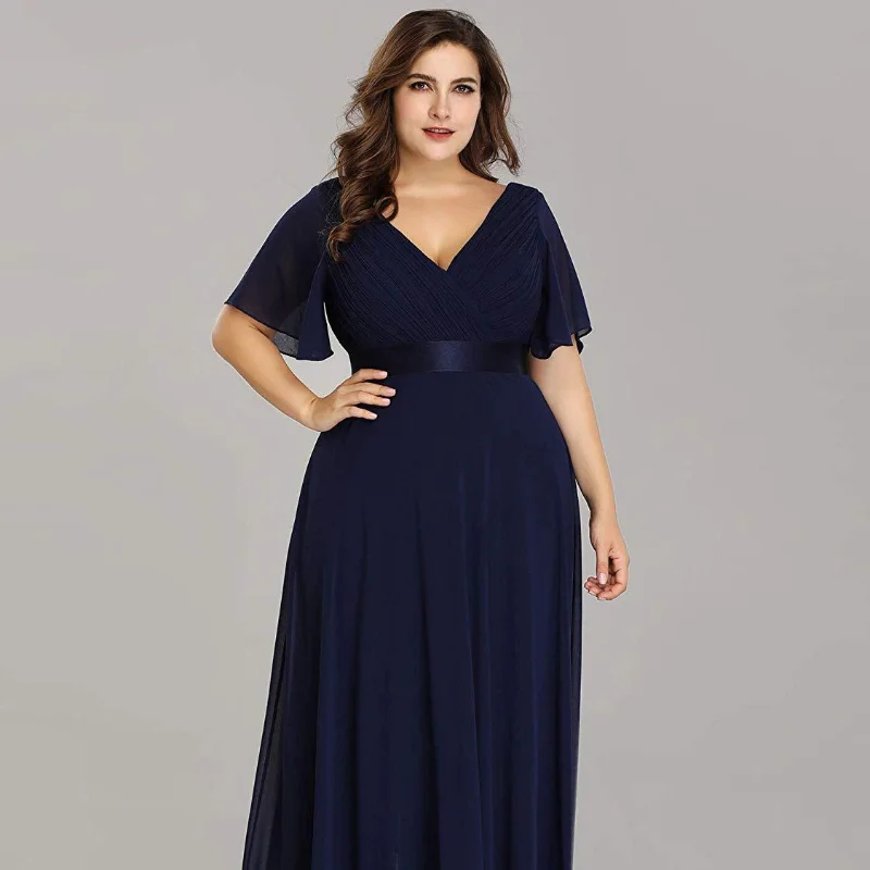 New summer high waist middle sleeve fashion V-neck dress with self-cultivation temperament and long skirt dress
New summer high waist middle sleeve fashion V-neck dress with self-cultivation temperament and long skirt dress