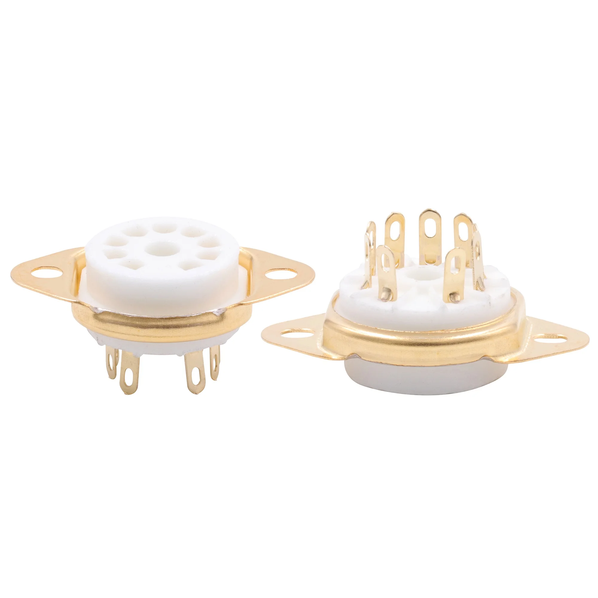 50PCS/LOT 9pin 9 pin B9A Ceramic Tube socket For EL84 12AX7 ECC83 6BM8 6CG7 6DL4 6EU7 6AU8 Gold Plated
50PCS/LOT 9pin 9 pin B9A Ceramic Tube socket For EL84 12AX7 ECC83 6BM8 6CG7 6DL4 6EU7 6AU8 Gold Plated