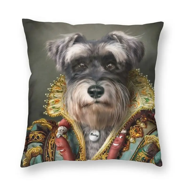 Schnauzer Dog Portrait Pillow Case Decoration Animal Art Cushions Throw Pillow for Car Double-sided Printing
Schnauzer Dog Portrait Pillow Case Decoration Animal Art Cushions Throw Pillow for Car Double-sided Printing