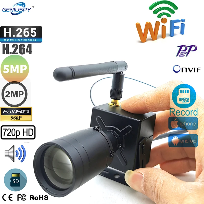 Wireless Security Remote Control Monitoring Motion Detection Wifi Mini camera 1080P 5MP Wireless IP Network Audio TF Card Slot
Wireless Security Remote Control Monitoring Motion Detection Wifi Mini camera 1080P 5MP Wireless IP Network Audio TF Card Slot