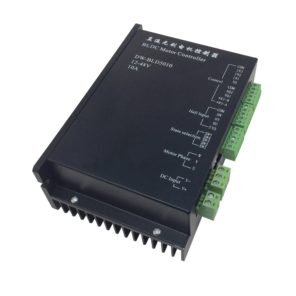 DC Brushless Motor Controller Input Voltage 12-48V Analog Input 0-5V Voltage Rating Setting 0.5-10A Current Brushless DC Motor
DC Brushless Motor Controller Input Voltage 12-48V Analog Input 0-5V Voltage Rating Setting 0.5-10A Current Brushless DC Motor