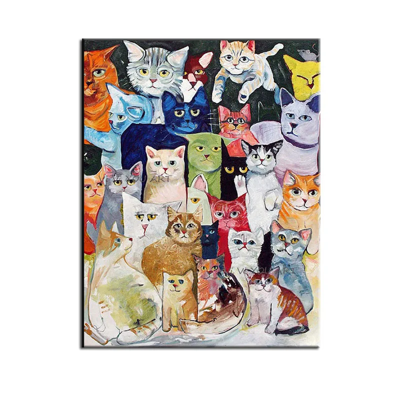 100% Colorful Cute Kitt Canvas Painting Wall Animal Abstract Art Pictures Prints Home Decor Poster Decoration For Living Room
100% Colorful Cute Kitt Canvas Painting Wall Animal Abstract Art Pictures Prints Home Decor Poster Decoration For Living Room