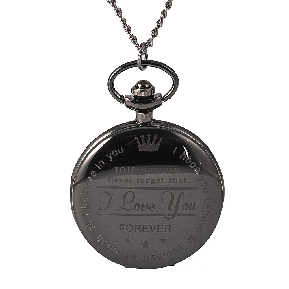 Personalized Pattern Steampunk Retro Vintage Quartz Pocket Watch Roman Numerals Pocket Watch 'TO MY Brother' Boys Watch Gift
Personalized Pattern Steampunk Retro Vintage Quartz Pocket Watch Roman Numerals Pocket Watch 'TO MY Brother' Boys Watch Gift