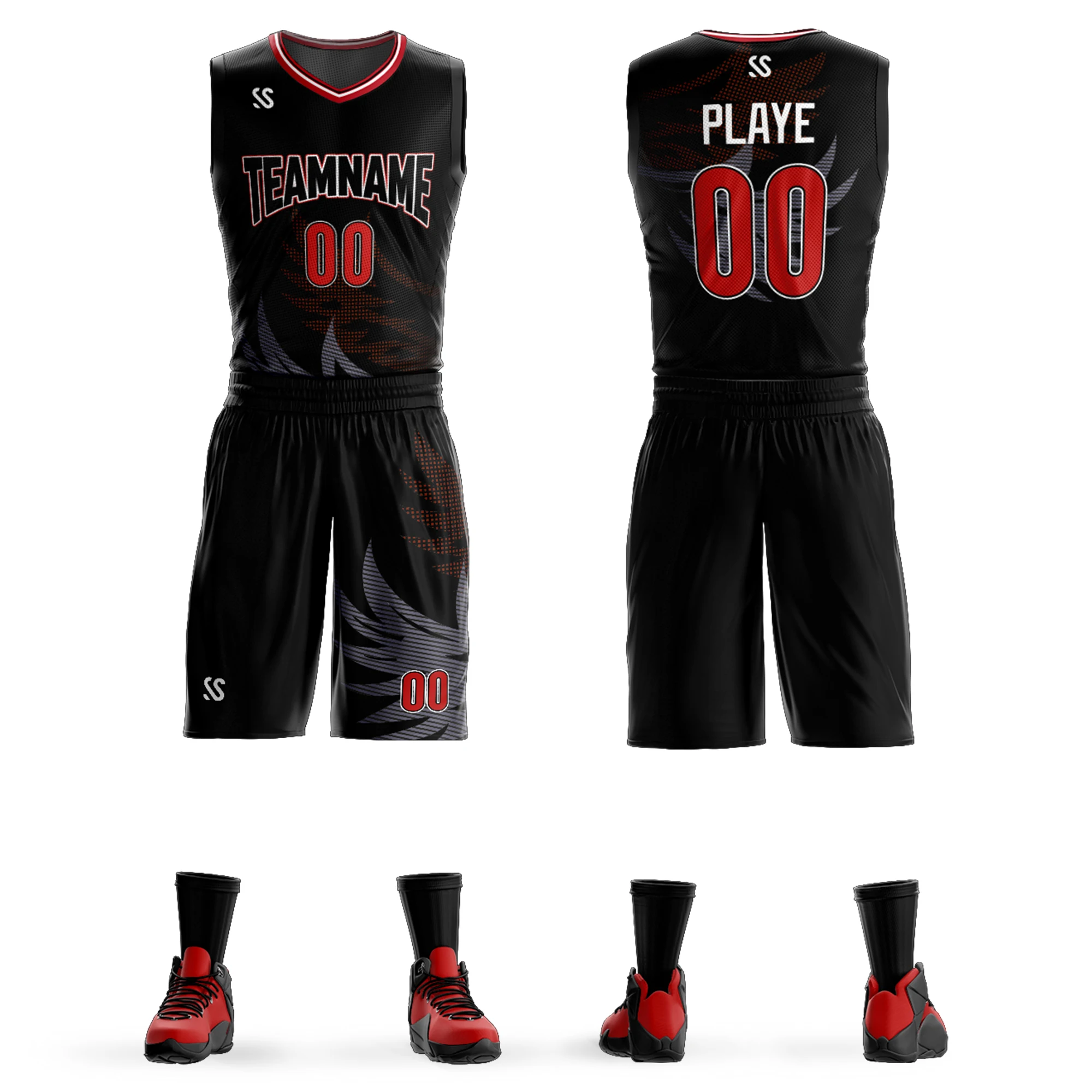 Men Youth Custom Basketball Jersey Basketball Uniforms , Basketball Sets Plus Size Red Can Printing LOGO Name Number
Men Youth Custom Basketball Jersey Basketball Uniforms , Basketball Sets Plus Size Red Can Printing LOGO Name Number