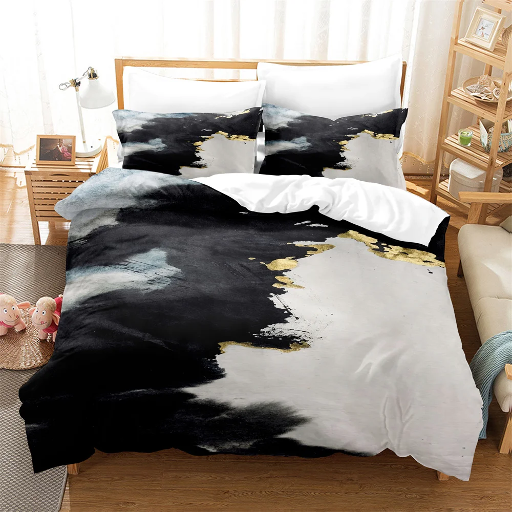 Black And White 3Pcs Bedding Sets 3D Digital Printing Custom Quilt Duvet Cover Set Home Queen King Quilt Pillowcase
Black And White 3Pcs Bedding Sets 3D Digital Printing Custom Quilt Duvet Cover Set Home Queen King Quilt Pillowcase