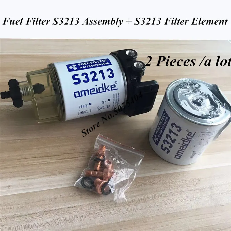 2Pcs Fuel Filter S3213 Assembly and S3213 Filter Element Diesel Fuel Water Separator Marine Engine Boat Outboard
2Pcs Fuel Filter S3213 Assembly and S3213 Filter Element Diesel Fuel Water Separator Marine Engine Boat Outboard