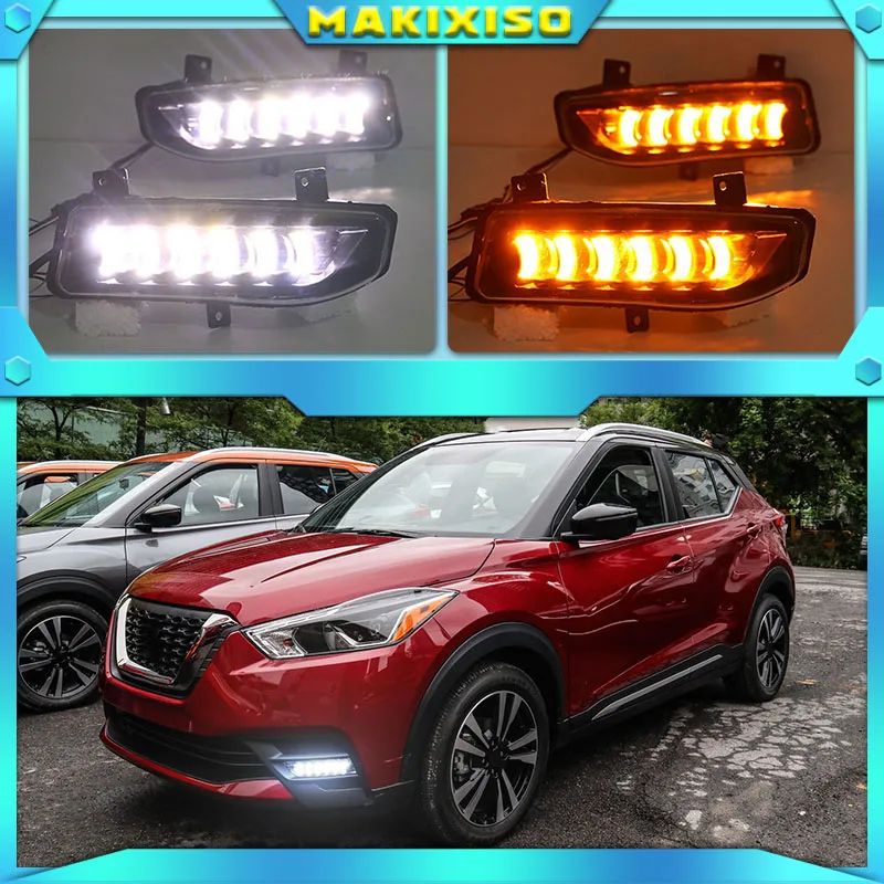DRL For Nissan Kicks 2017 2018 2019 LED Car Daytime Running Light Waterproof Driving Fog Day Lamp With Turn Signal
DRL For Nissan Kicks 2017 2018 2019 LED Car Daytime Running Light Waterproof Driving Fog Day Lamp With Turn Signal