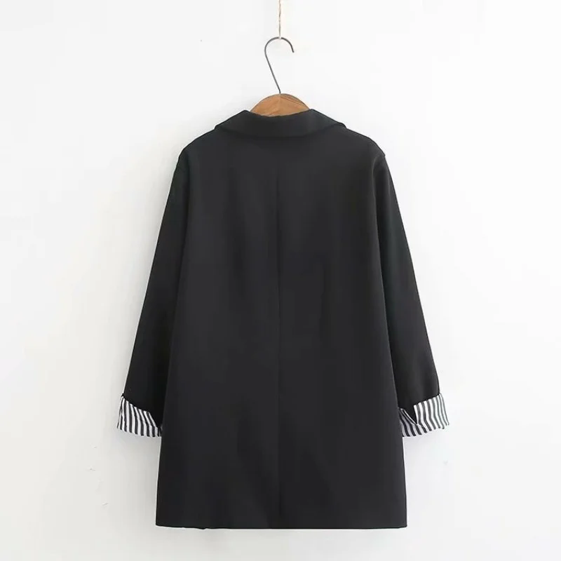Size Plus 4XL Autumn Fashion 2022 Striped Sleeve Vintage Blazers Women Elegant Double Breasted Office Lady Black Suit Jacket
Size Plus 4XL Autumn Fashion 2022 Striped Sleeve Vintage Blazers Women Elegant Double Breasted Office Lady Black Suit Jacket