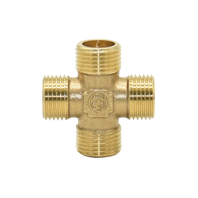 Brass Male 1/2" Plumbing Cross Connector 4-way Water Splitter Threaded connector Pipe Fittings 1Pcs
Brass Male 1/2" Plumbing Cross Connector 4-way Water Splitter Threaded connector Pipe Fittings 1Pcs