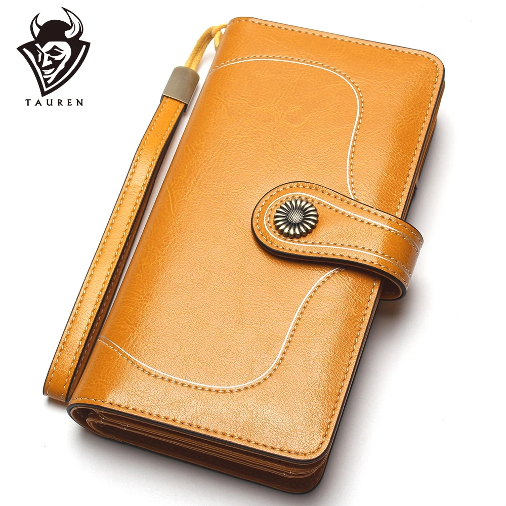 RFID Blocking Vintage Wallet Oil Wax Leather Large-Capacity Genuine Long Bronze Sun Flower Ladies Coin Purse
RFID Blocking Vintage Wallet Oil Wax Leather Large-Capacity Genuine Long Bronze Sun Flower Ladies Coin Purse