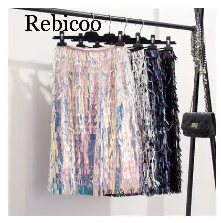 Spring Fashion New Elastic High Waist Sequin Tassel All-match Female's Mesh Skirt
Spring Fashion New Elastic High Waist Sequin Tassel All-match Female's Mesh Skirt