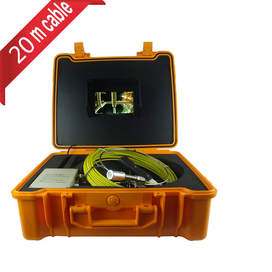 TPWLCO 7inch 20m 23mm Waterproof 1000TVL Drain Sewer Industrial Endoscope Pipe Inspection Camera System With 12pcs LEDS Light
TPWLCO 7inch 20m 23mm Waterproof 1000TVL Drain Sewer Industrial Endoscope Pipe Inspection Camera System With 12pcs LEDS Light
