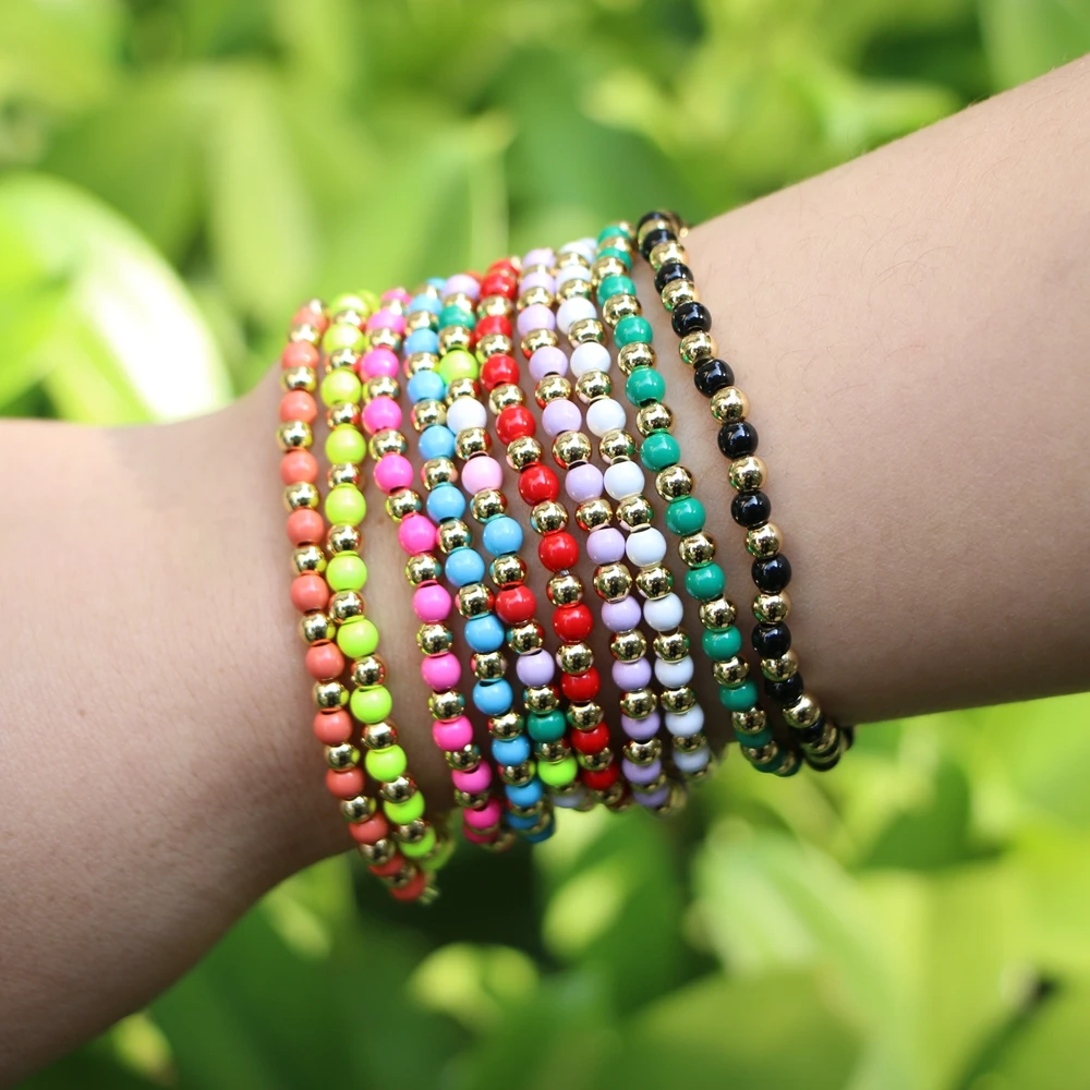 10PCS, Colorful Beads Bracelet Set Gold Ball Beaded Bracelets Handmade Boho Jewelry Gift For Friend Bracelet
10PCS, Colorful Beads Bracelet Set Gold Ball Beaded Bracelets Handmade Boho Jewelry Gift For Friend Bracelet