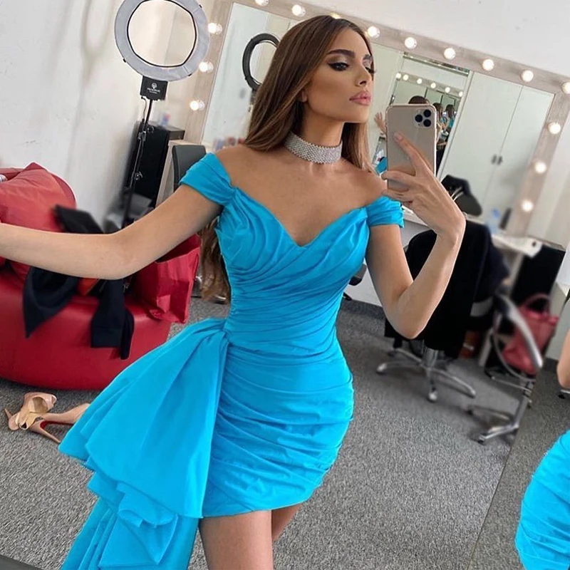 Eightale 2022 Prom Dresses Fromal Off The Shoulder Short Evening Dress Sexy Mermaid Mini Night Cocktail Party Gowns Plus Size
Eightale 2022 Prom Dresses Fromal Off The Shoulder Short Evening Dress Sexy Mermaid Mini Night Cocktail Party Gowns Plus Size