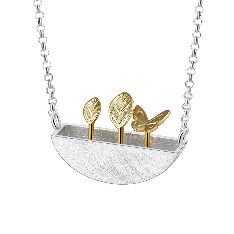 Lotus Fun Real 925 Sterling Silver Natural Style Creative Handmade Fine Jewelry My Little Garden Pendant Necklace for Women
Lotus Fun Real 925 Sterling Silver Natural Style Creative Handmade Fine Jewelry My Little Garden Pendant Necklace for Women