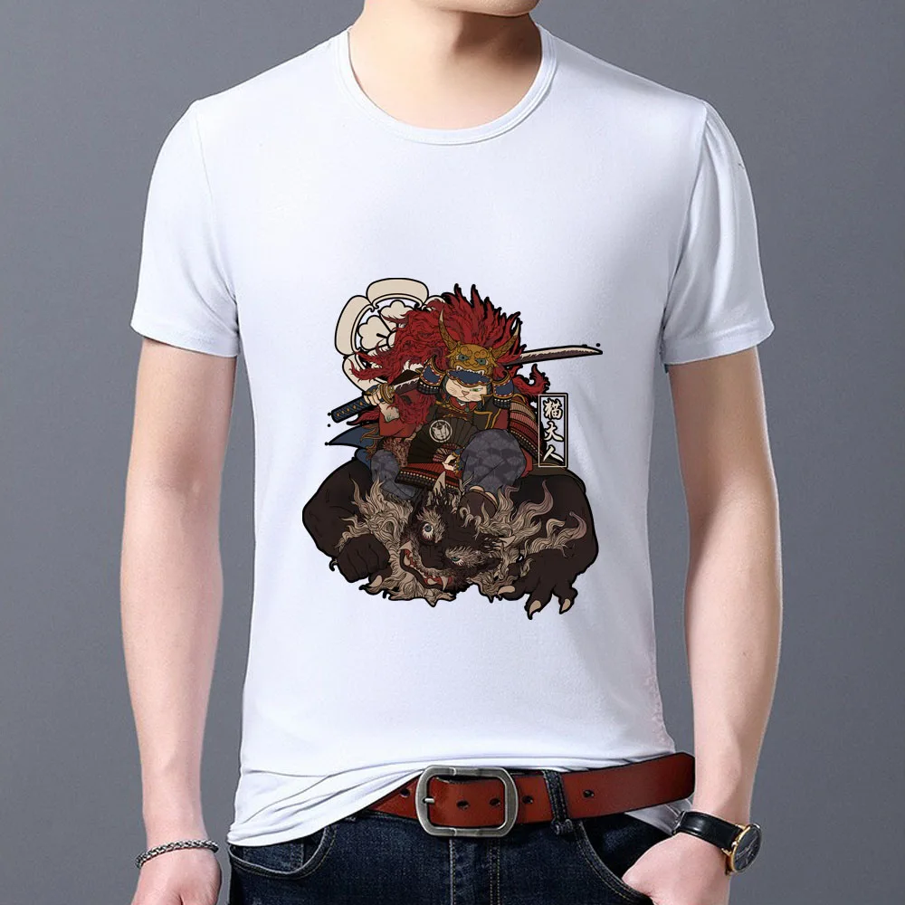 Men's T-shirt Fashion Round Neck Wild T-shirt Cartoon Comic Samurai Print Comfortable Breathable Short Sleeve Top Men's Clothing
Men's T-shirt Fashion Round Neck Wild T-shirt Cartoon Comic Samurai Print Comfortable Breathable Short Sleeve Top Men's Clothing