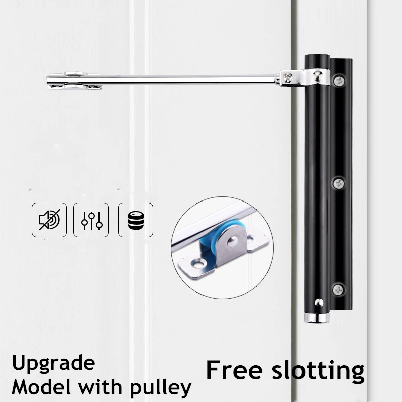 KK&FING Large Simple Spring Automatic Door Closer Aluminum Alloy Closer Hinge Black Household Lightweight Door Closer Adjustable
KK&FING Large Simple Spring Automatic Door Closer Aluminum Alloy Closer Hinge Black Household Lightweight Door Closer Adjustable