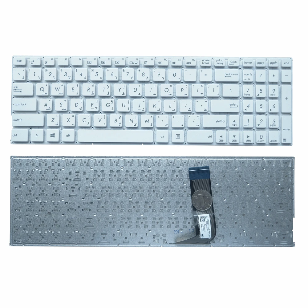 Arabic AR Laptop Keyboard For ASUS X556 X556U X556UA X556UB X556UF X556UQ K556U F556UA White Keycaps Keyboards 0KNB0-612XAR00
Arabic AR Laptop Keyboard For ASUS X556 X556U X556UA X556UB X556UF X556UQ K556U F556UA White Keycaps Keyboards 0KNB0-612XAR00
