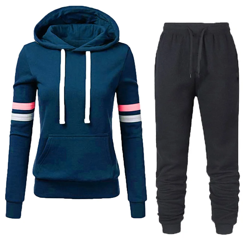 Color Two Piece Set NICE Autumn Winter Tracksuit Women's Hooded Sweatshirt And Pants Casual 2Piece Outfits Woman Sport Suit
Color Two Piece Set NICE Autumn Winter Tracksuit Women's Hooded Sweatshirt And Pants Casual 2Piece Outfits Woman Sport Suit