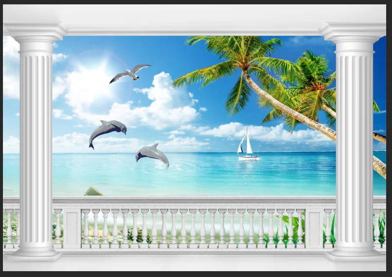 3D wallpaper murals landscape custom hd 3d sea wallpaper for bedroom silk vinyl wallpaper roll
3D wallpaper murals landscape custom hd 3d sea wallpaper for bedroom silk vinyl wallpaper roll