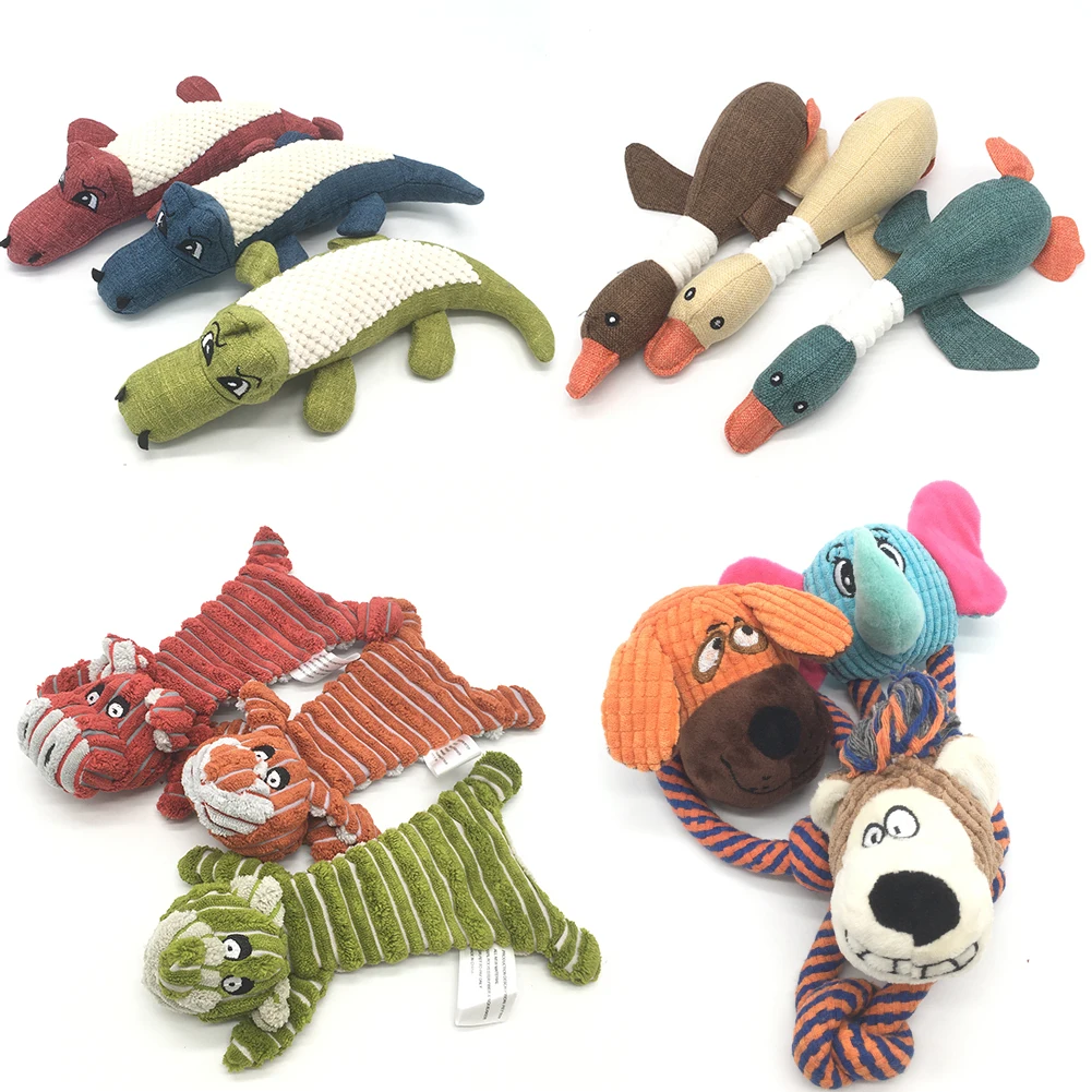 Pet Dog Squeaky Toy Durable Cute Plush Animals Make Sound Dog Puppy Chew Toys Training Teething Toys For Small Medium Dogs
Pet Dog Squeaky Toy Durable Cute Plush Animals Make Sound Dog Puppy Chew Toys Training Teething Toys For Small Medium Dogs