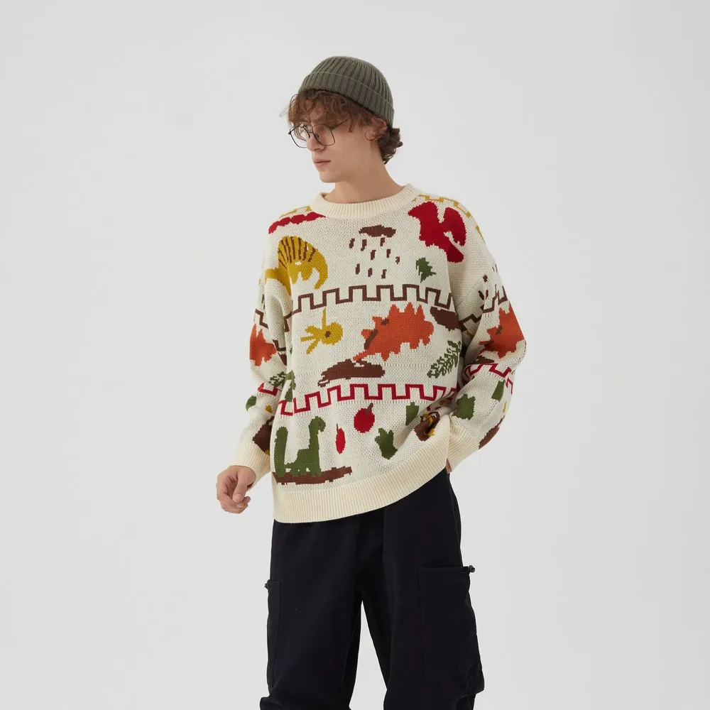 Vintage Clothes Knitted Retro Sweater Harajuku Men Clothing Kawaii Funny Cute Nice Pull Homme Tops Sweaters Pullover Sweter
Vintage Clothes Knitted Retro Sweater Harajuku Men Clothing Kawaii Funny Cute Nice Pull Homme Tops Sweaters Pullover Sweter