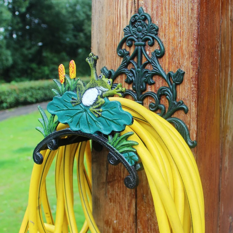 Cast Iron Garden Hose Holder Frog on Lotus Leaf Wall Hose Hanger Hose Reel Decorative Lawn Garden Yard Equipment Antique Decor
Cast Iron Garden Hose Holder Frog on Lotus Leaf Wall Hose Hanger Hose Reel Decorative Lawn Garden Yard Equipment Antique Decor