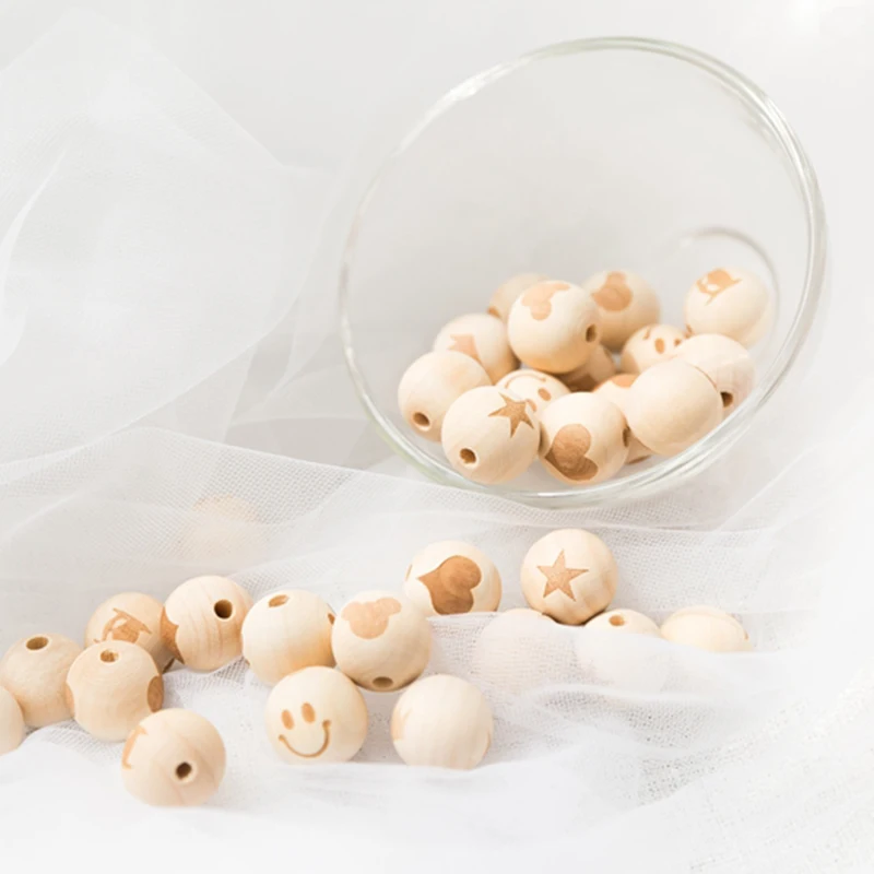 Let's Make 16mm DIY Natural Wooden Beads 100pc Engraved Customized DIY Teeching Toy Wooden Teether Teething Balls Baby Teether
Let's Make 16mm DIY Natural Wooden Beads 100pc Engraved Customized DIY Teeching Toy Wooden Teether Teething Balls Baby Teether