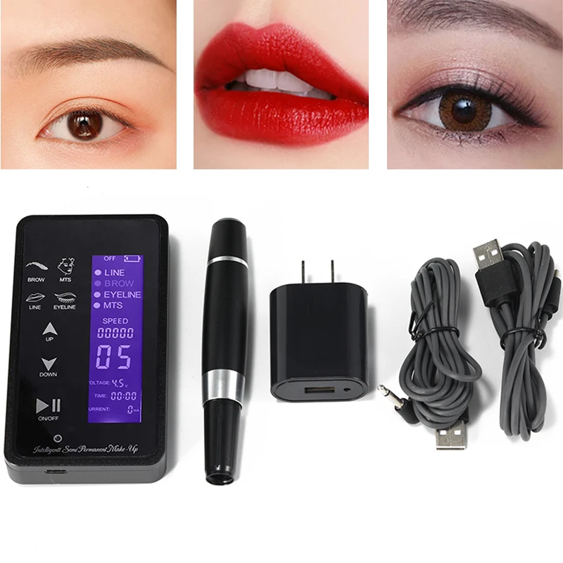 Eyebrow Tattoo Machine Permanent Makeup Machine Pen Professional Digital For Microblading Eyeliner Lip Tattoos Cartridge Needles
Eyebrow Tattoo Machine Permanent Makeup Machine Pen Professional Digital For Microblading Eyeliner Lip Tattoos Cartridge Needles
