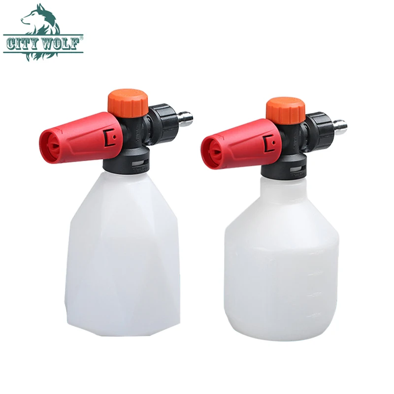 Пеногенератор для мойки высокого давления G1/4 с быстрым соединением, бутылка для мытья автомобиля, инструмент для чистки автомобиля, автоаксессуар
Пеногенератор для мойки высокого давления G1/4 с быстрым соединением, бутылка для мытья автомобиля, инструмент для чистки автомобиля, автоаксессуар