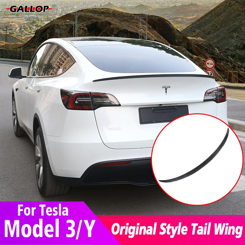For Tesla 2021-2022 Model 3 Model Y Car Rear Trunk Carbon ABS Spoiler Original Style Tail Wing Sticker Protective Accessories
For Tesla 2021-2022 Model 3 Model Y Car Rear Trunk Carbon ABS Spoiler Original Style Tail Wing Sticker Protective Accessories