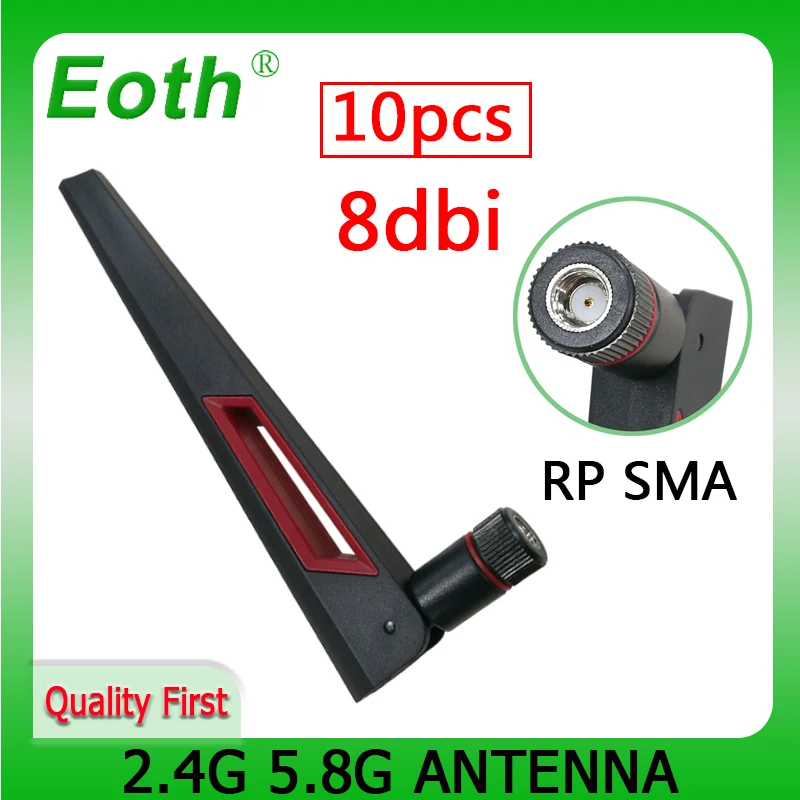 EOTH 10 шт. 2,4g 5,8g антенна 8dbi sma Розетка wlan Wi-Fi двухдиапазонная антенна iot модуль маршрутизатор tp link сигнальный приемник с высоким коэффициентом усиления
EOTH 10 шт. 2,4g 5,8g антенна 8dbi sma Розетка wlan Wi-Fi двухдиапазонная антенна iot модуль маршрутизатор tp link сигнальный приемник с высоким коэффициентом усиления