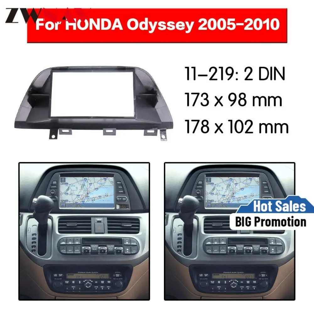 Рамка автомобильного DVD-плеера для 2005-2010 Honda Odyssey 2DIN автомобильное радио мультимедиа NAVI fascia
Рамка автомобильного DVD-плеера для 2005-2010 Honda Odyssey 2DIN автомобильное радио мультимедиа NAVI fascia