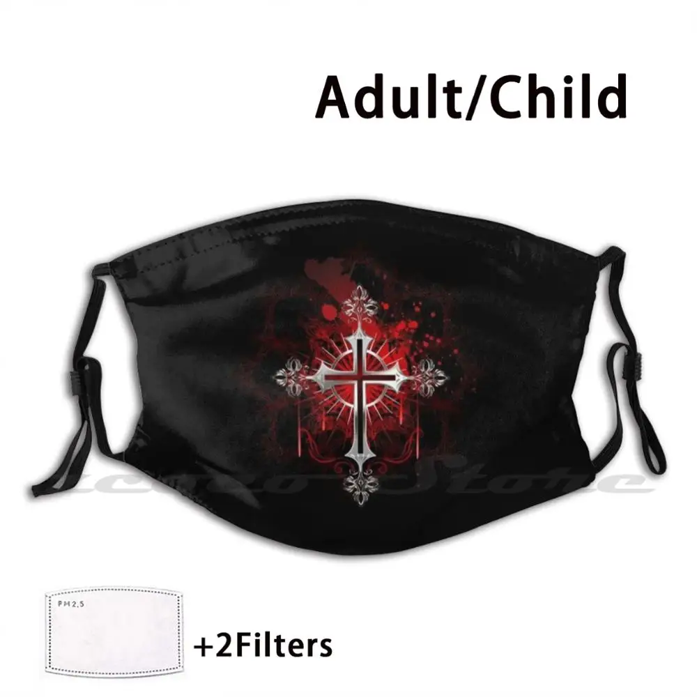 Gothic Silver Cross ( Silver Crosses ) Mask Adult Child Washable Pm2.5 Filter Logo Creativity Gothic Cross Crosses Silver Cross
Gothic Silver Cross ( Silver Crosses ) Mask Adult Child Washable Pm2.5 Filter Logo Creativity Gothic Cross Crosses Silver Cross