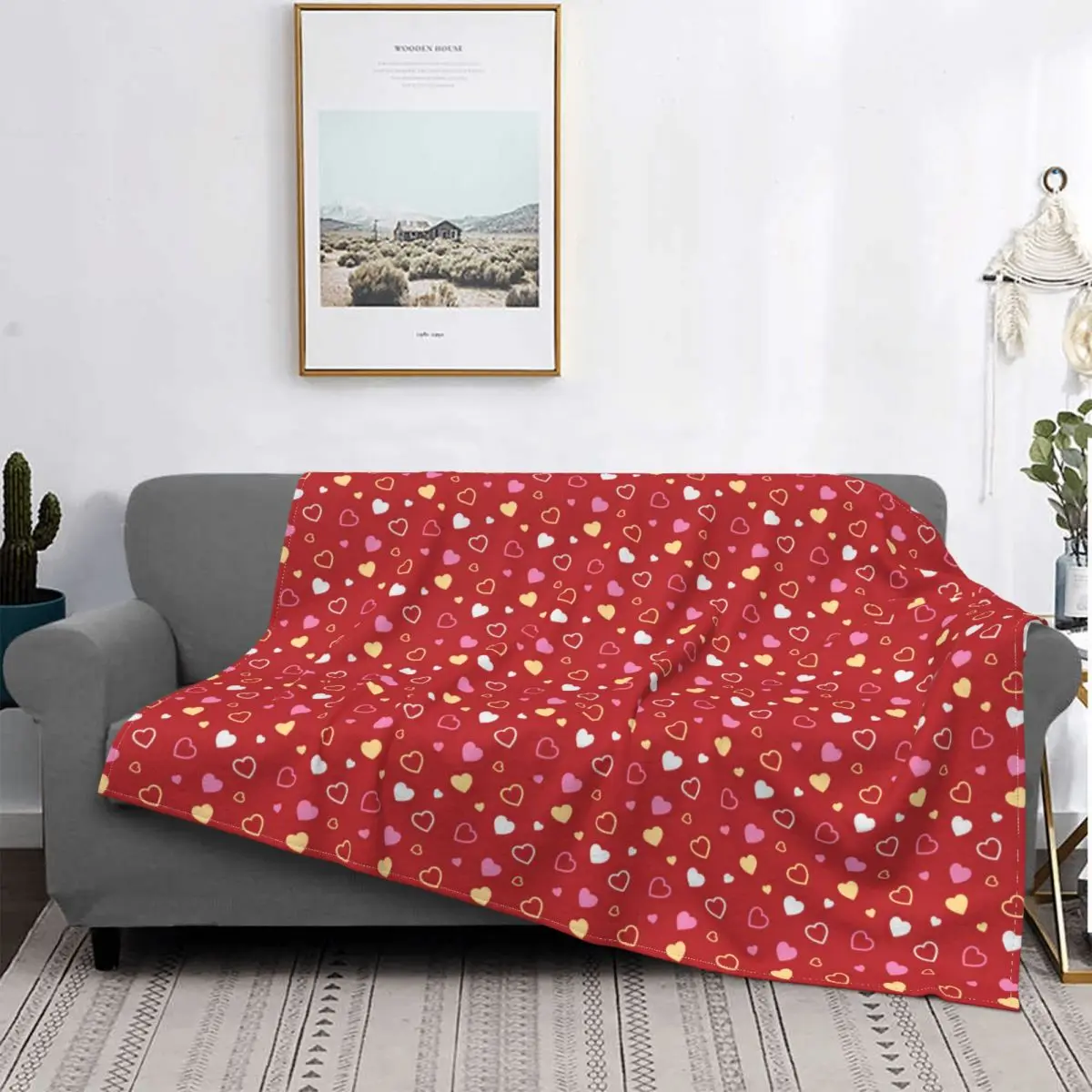 Stylized Hearts Pattern Blankets Fleece Decoration Ultra-Soft Throw Blankets for Bedding Bedroom Plush Thin Quilt
Stylized Hearts Pattern Blankets Fleece Decoration Ultra-Soft Throw Blankets for Bedding Bedroom Plush Thin Quilt
