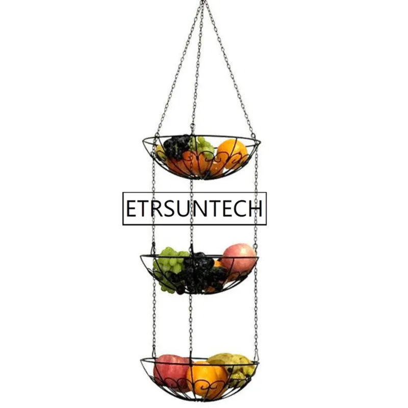 10pcs Hanging Fruit Basket Holder Kitchen Rack With Chain Organizer Storage Space Saving Home Iron Art Multi Use 3 Tier
10pcs Hanging Fruit Basket Holder Kitchen Rack With Chain Organizer Storage Space Saving Home Iron Art Multi Use 3 Tier