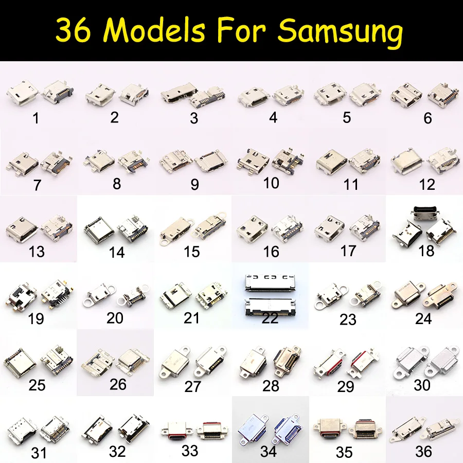 Разъем Micro USB для Samsung Galaxy J1, J2, J3, J4, J5, J7 prime, A10, A20, A30, A40, A50, A10S, A20S, 36 моделей
Разъем Micro USB для Samsung Galaxy J1, J2, J3, J4, J5, J7 prime, A10, A20, A30, A40, A50, A10S, A20S, 36 моделей