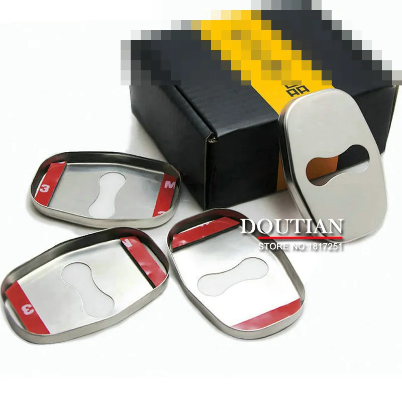 NEW 3D Stainless Steel Door Lock Buckle Protection Protective Cover trim 4pcs For Peugeot 301 408 car Accessories
NEW 3D Stainless Steel Door Lock Buckle Protection Protective Cover trim 4pcs For Peugeot 301 408 car Accessories