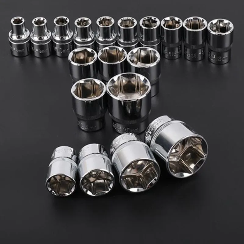 20pcs/set 8MM 9MM 10 11 12 13 14 15 16 17 18 19 20 21 22 23 24 hexagon 1/2 short socket Wrench Head Sleeve Chrome vanadium alloy
20pcs/set 8MM 9MM 10 11 12 13 14 15 16 17 18 19 20 21 22 23 24 hexagon 1/2 short socket Wrench Head Sleeve Chrome vanadium alloy