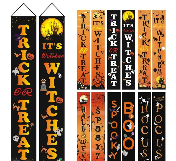 Party Banner Flags For Halloween Christmas 180*32CM 100D Polyester Banner Home Door Sign Flags Set Wholesale DHL SN3105
Party Banner Flags For Halloween Christmas 180*32CM 100D Polyester Banner Home Door Sign Flags Set Wholesale DHL SN3105